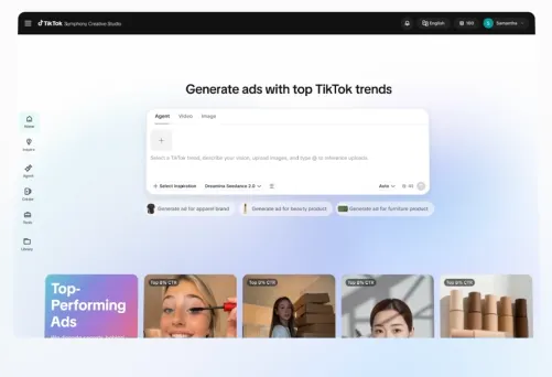 TikTok 为营销人员推出全新 AI 创作工具