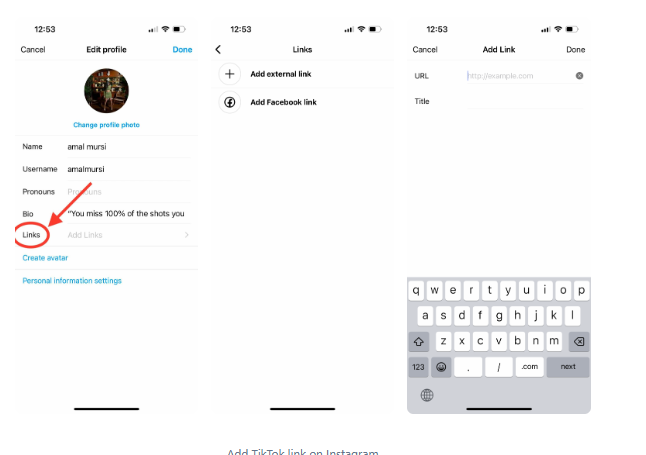 如何在 Instagram 主页添加 TikTok 链接?