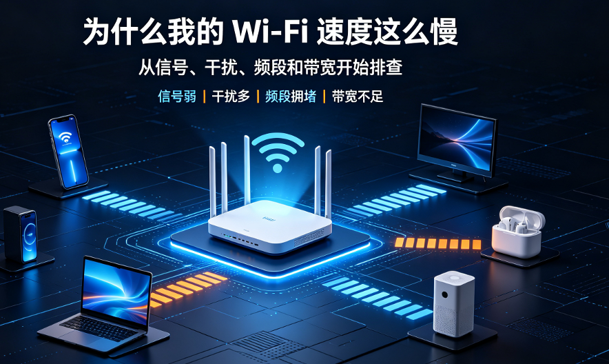 跨境路由器:为什么我的 Wi-Fi 速度这么慢?多设备家庭指南